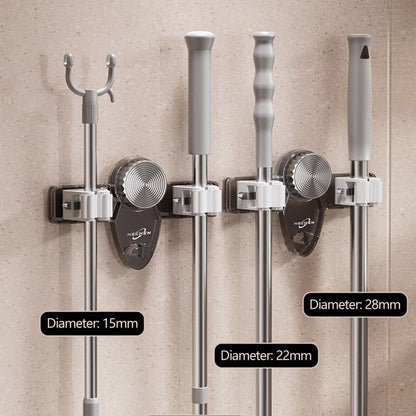 Wall Mounted Broom and Mop Organizer
