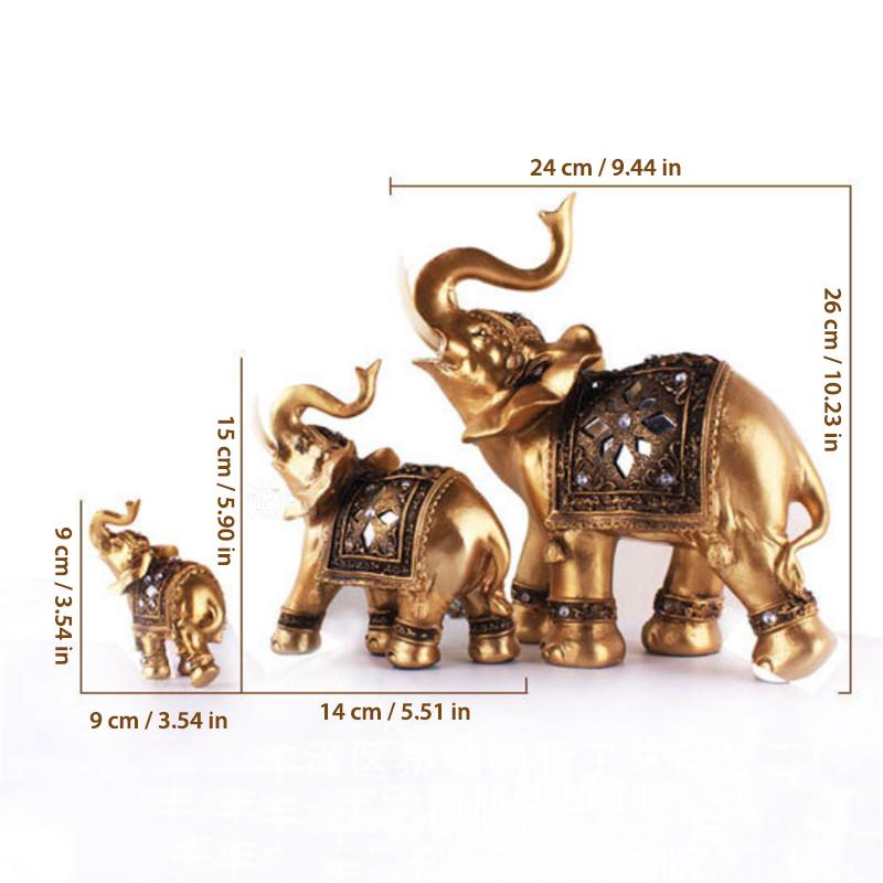 Luxury Gold Elephant Figurine
