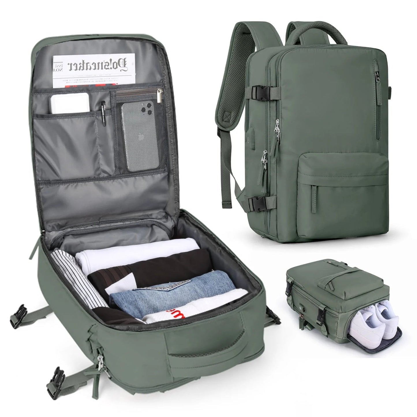 Waterproof Hiking Backpack for Women - Large Travel Bag