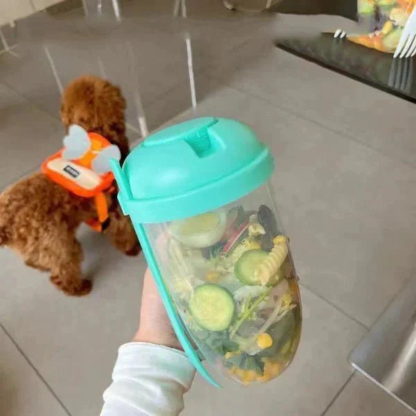 Portable Salad Container Bowl - Fesara