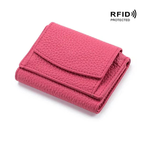 Secure Slim Leather Wallet Card Protector