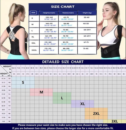 Comfortable Back Support Posture Corrector for Men and Women - Fesara