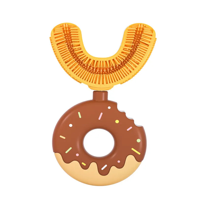 Soft U-Shaped Baby Toothbrush Donut Silicone Toothbrush