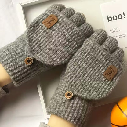 Men's Thermal Insulated Fingerless Gloves