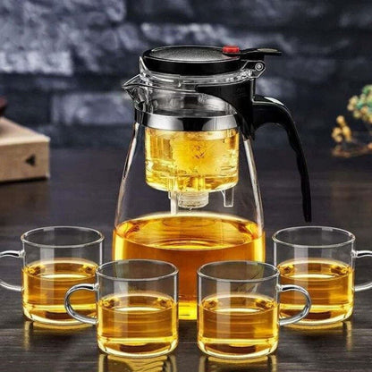 Heat Resistant Borosilicate Glass Teapot