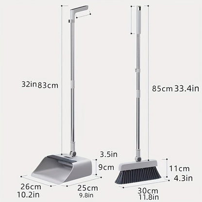 Practical Multi-Tasking Broom and Dustpan Cleaning Kit