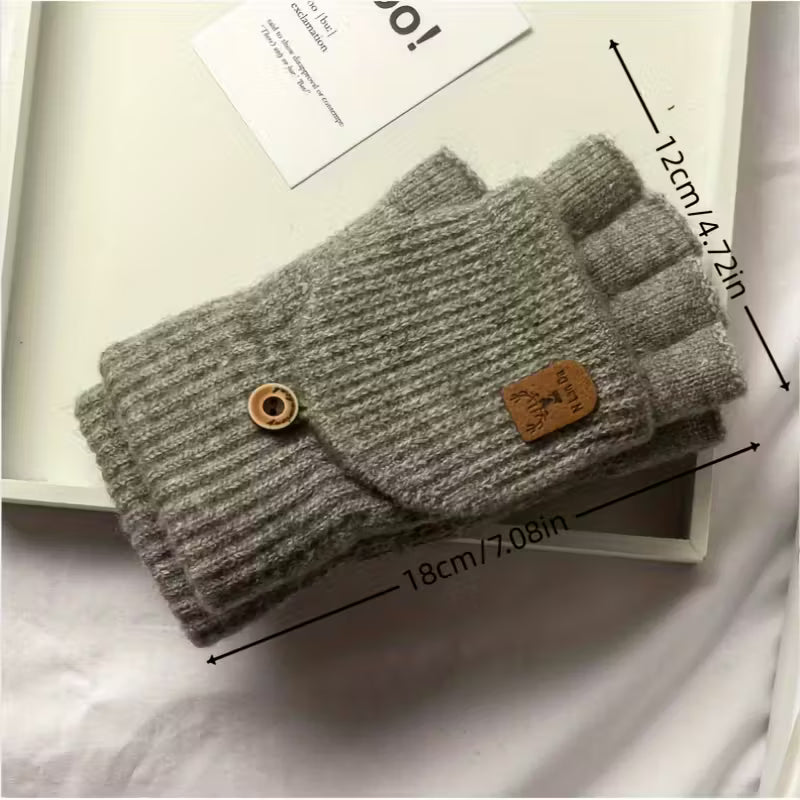 Men's Thermal Insulated Fingerless Gloves