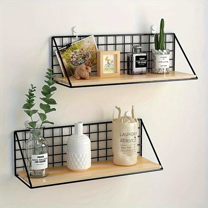 Sleek Metal Wall Shelf - Fesara