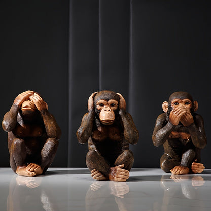 Fun Monkey Figurine Set of 3