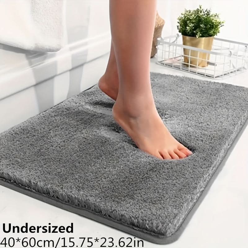 Plush Bathroom Mat with Extra Grip and Absorbency - Fesara
