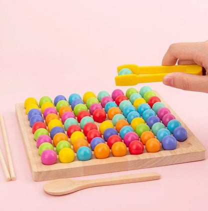 Natural Wood Bead Board Game