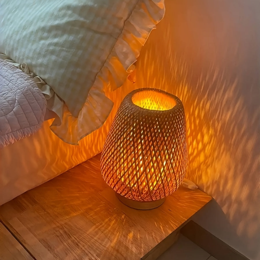 Rustic Chic Bedside Table Lamp
