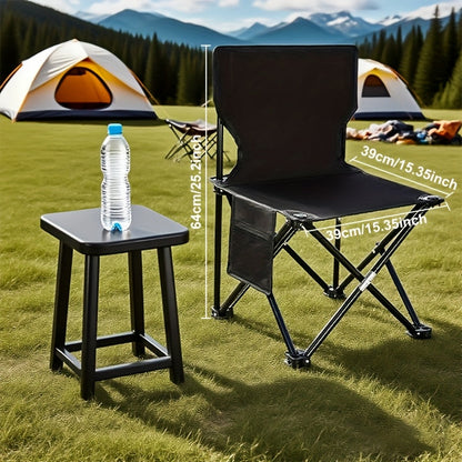 Compact Outdoor Patio Set with 2 Chairs and Table