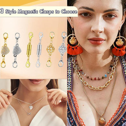 Adjustable Magnetic Jewelry Extender Clasps