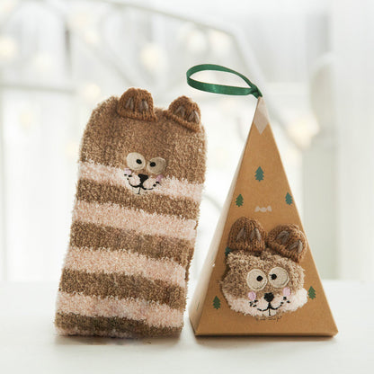 Cozy Christmas Socks Gift Set Soft Plush Design