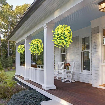 Colorful Outdoor Morning Glory Planter