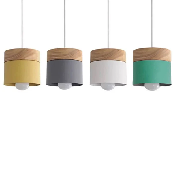Kid's Room Wooden Hanging Lamp Reading Light