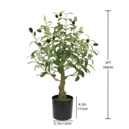 Realistic Artificial Olive Tree Decor