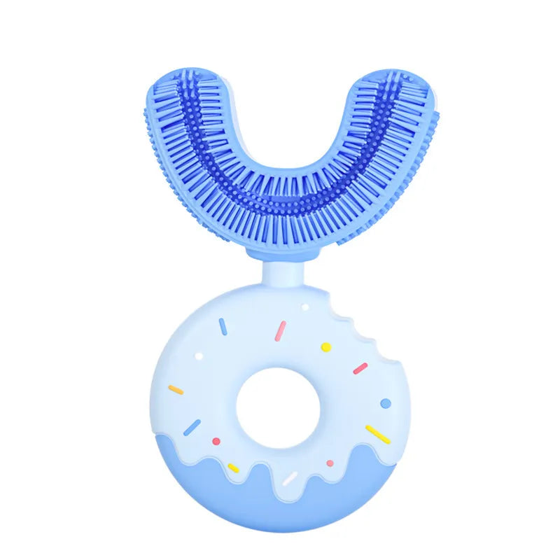 Soft U-Shaped Baby Toothbrush Donut Silicone Toothbrush - Fesara