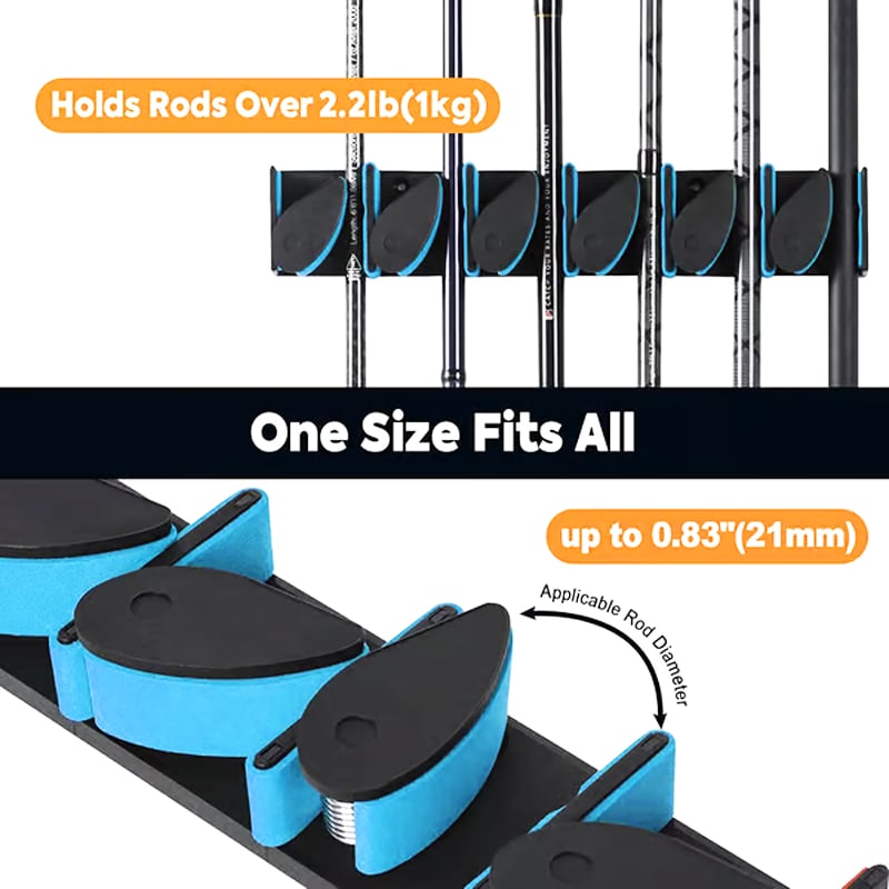Fishing Rod Storage Rack Organizer