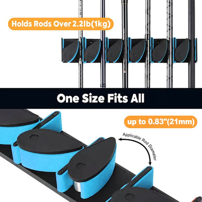Fishing Rod Storage Rack Organizer