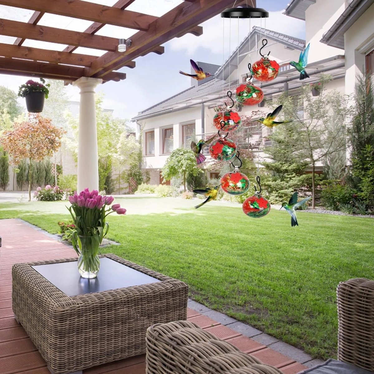 Colorful Hummingbird Garden Decoration