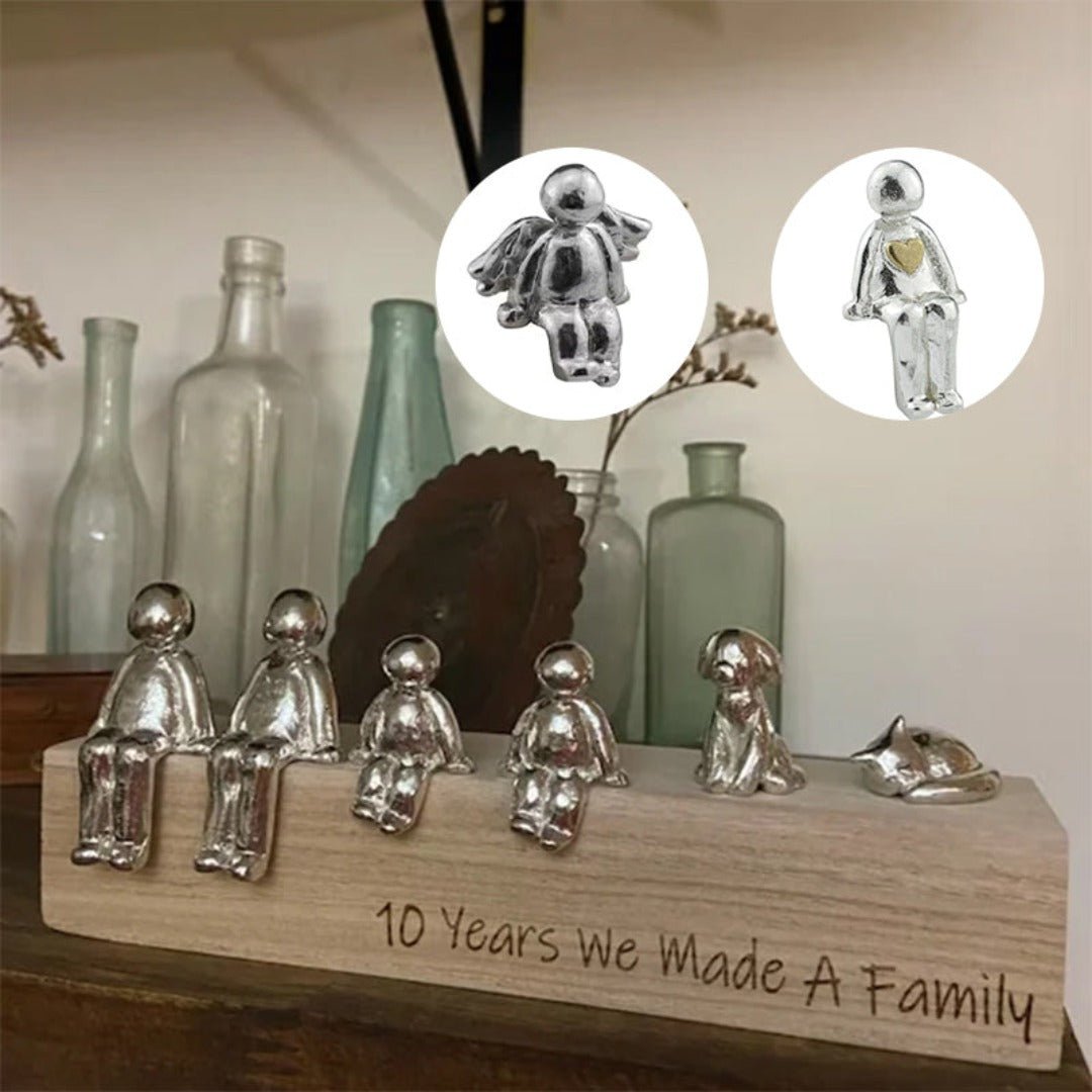 Lovely Family Figurine Sculpture