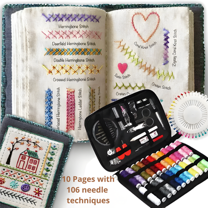 Easy Embroidery Kit for Relaxation and Art
