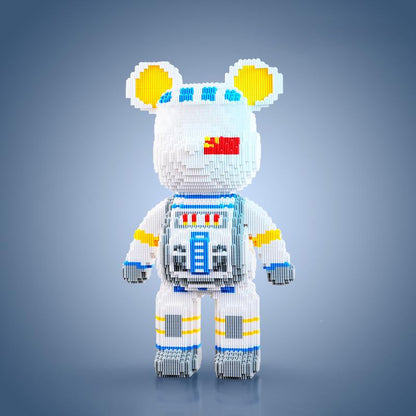 Colorful Building Block Bear Toys - Fun DIY Display Figures