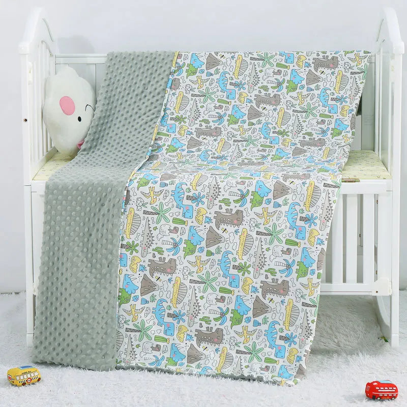 Plush Baby Blanket - Warm Double Layer Blanket