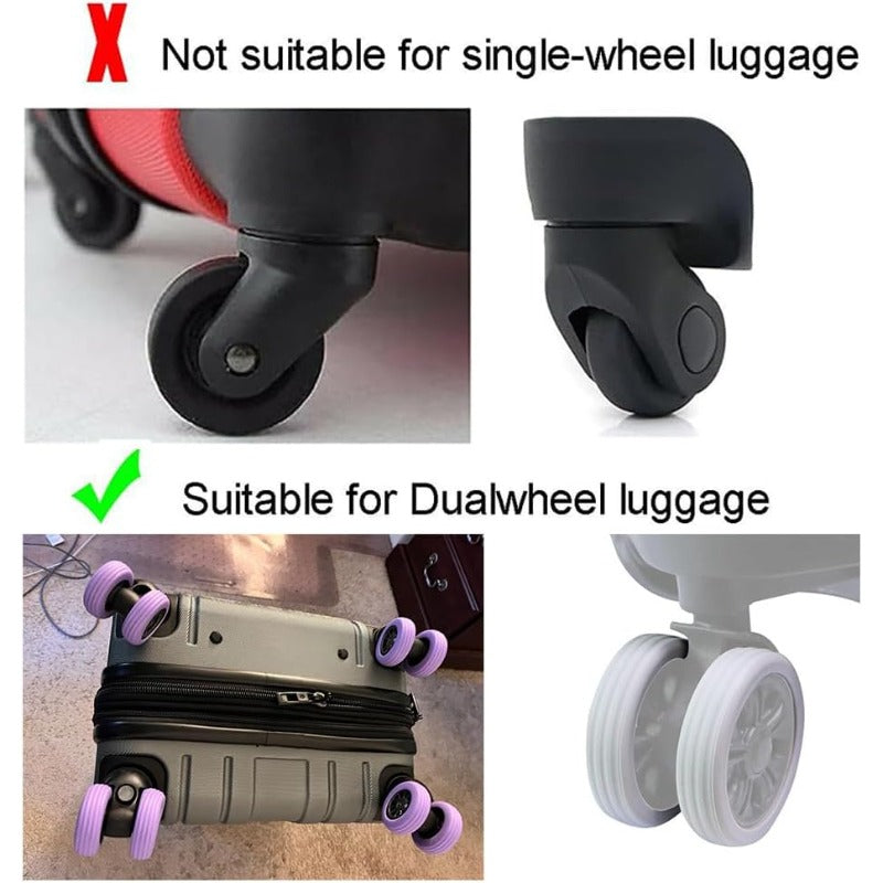 Protective Travel Luggage Wheel Protectors