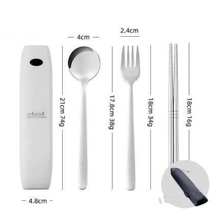 Travel Cutlery Set With UV Sanitizer - Fesara