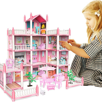 Fesara Fairy Tale Dollhouse Kit with LED Lights