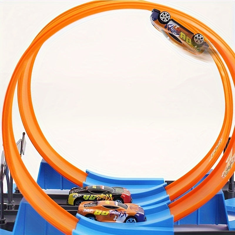Fun Kids Racing Track Set with 2 Cars & 360 Spin - Fesara