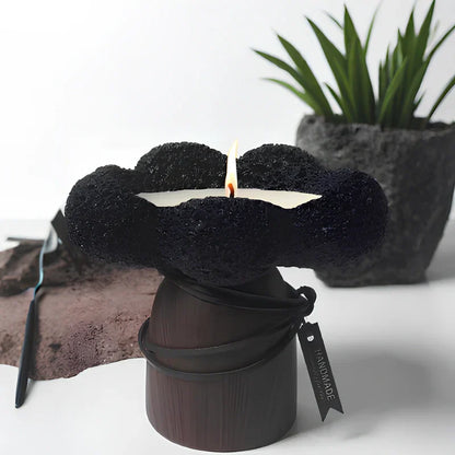 Warm Glow Metal Candle Stand