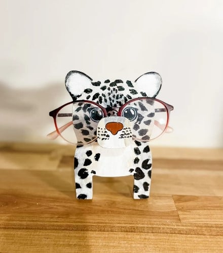 Wooden Animal Glasses Holder