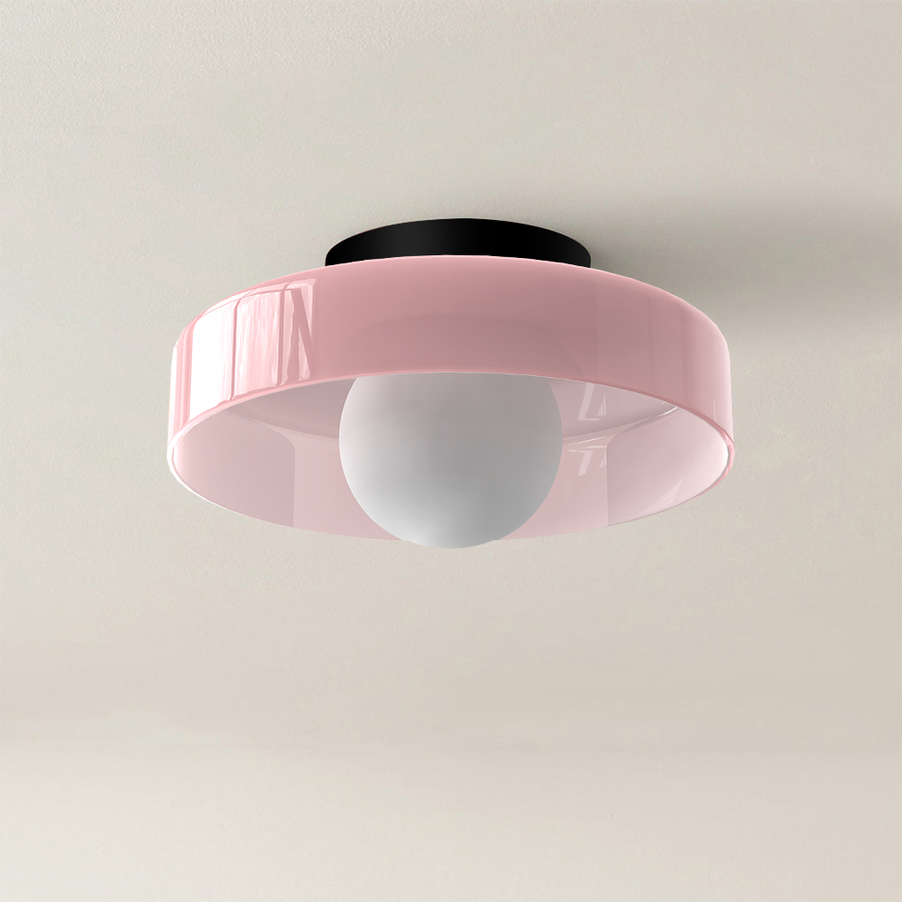 Stylish Round Glass Light Fixture