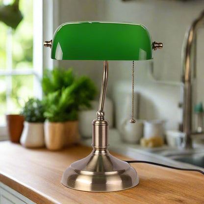 Elegant Clear Glass Desk Lamp - Fesara