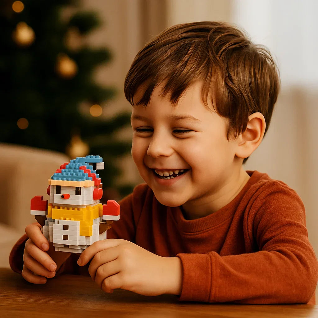 Colorful Christmas Figurine Building Blocks Set