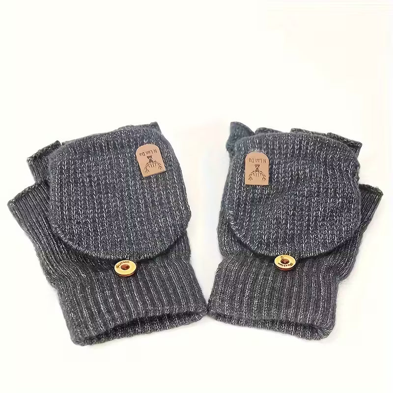 Men's Thermal Insulated Fingerless Gloves