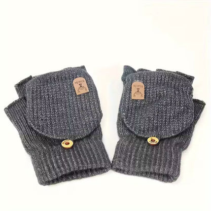 Men's Thermal Insulated Fingerless Gloves