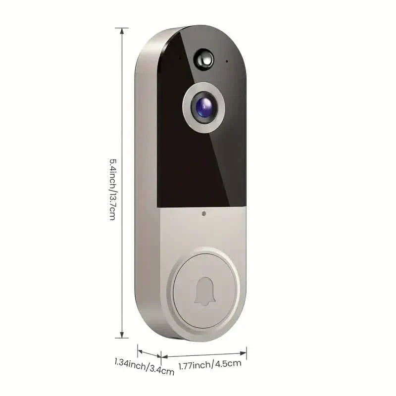 Wi-Fi Smart Doorbell Camera with HD Video and Motion Detection