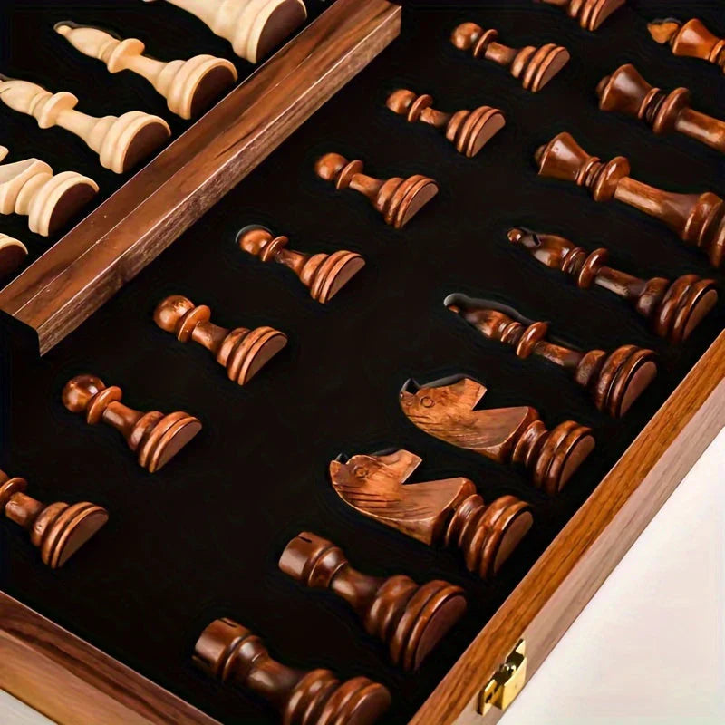 Classic Wooden Chess Board Set for Tournament Play