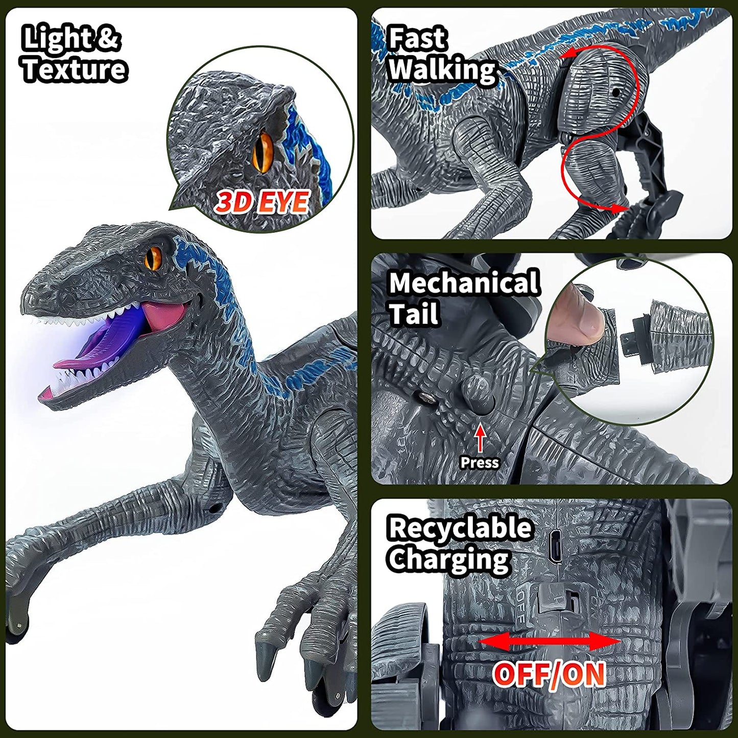 Fun Remote Control T-Rex Dinosaur Toy