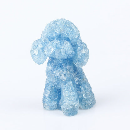 Sparkling Crystal Dog Gemstone Figurine Ornament