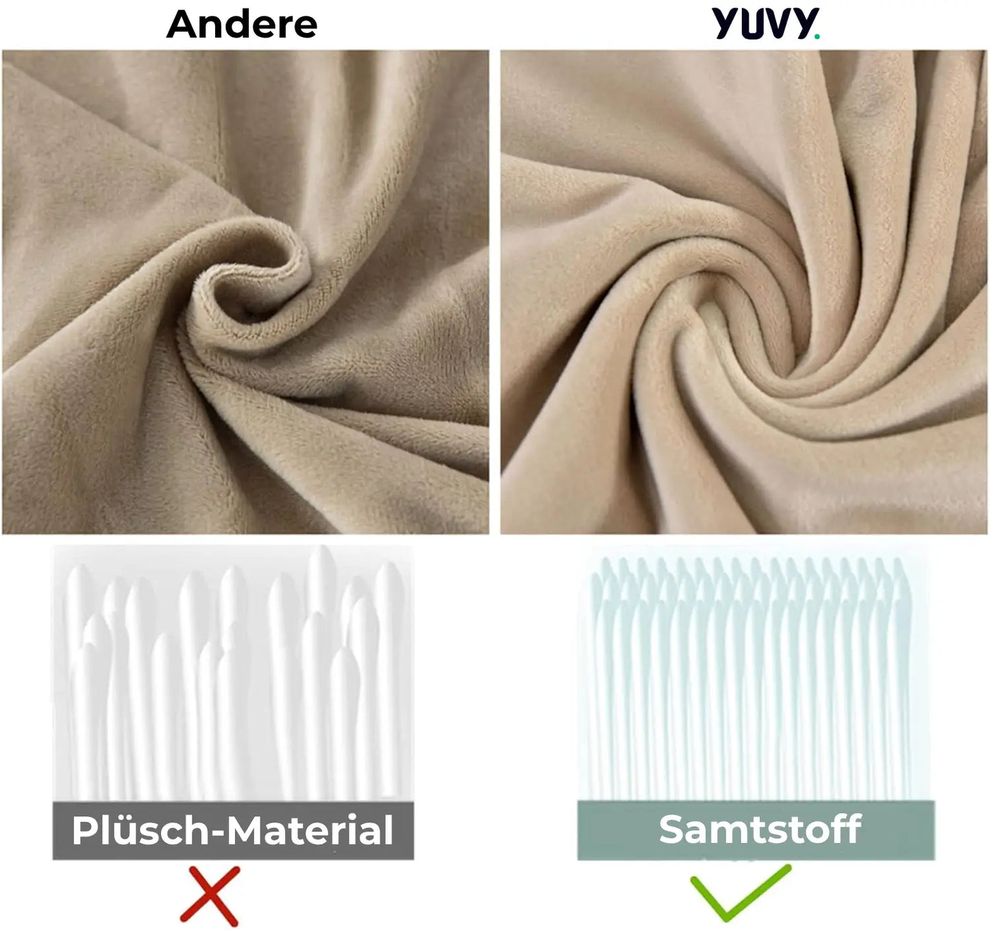 Stretchy Soft Velvet Sofa Protector Cover - Fesara
