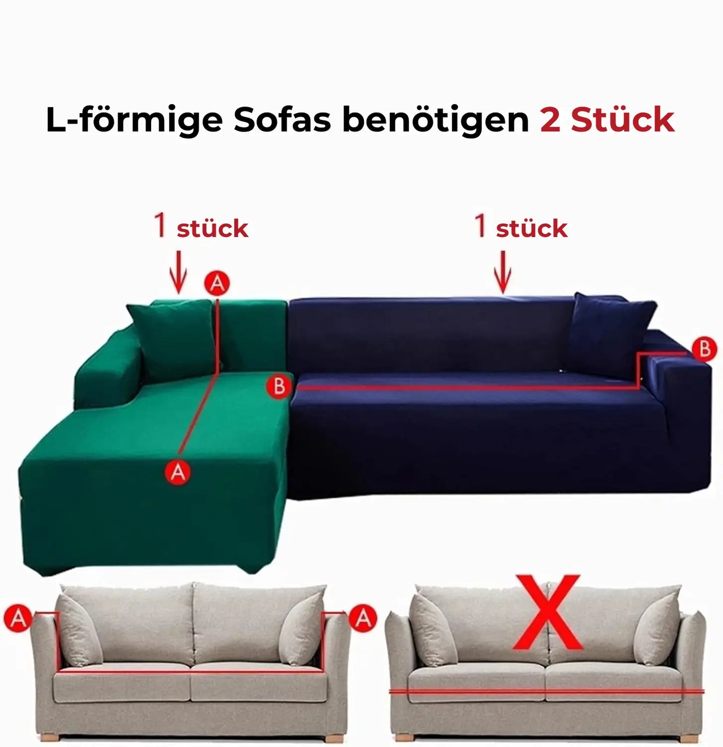 Stretchy Soft Velvet Sofa Protector Cover