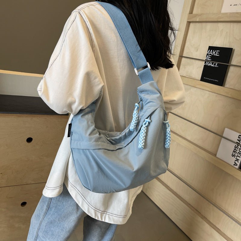 Practical Nylon Crossbody Bag with Organized Pockets