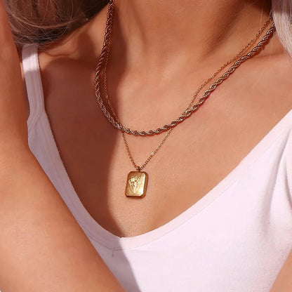 Delicate Birthstone Flower Pendant Necklace