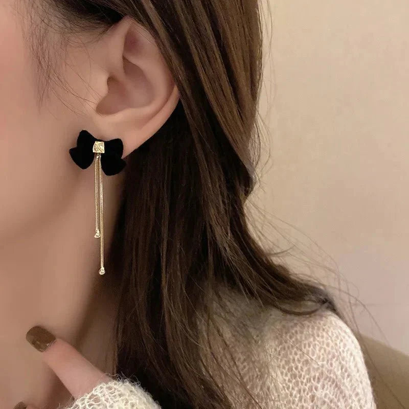 Delicate Rose Gold Drop Earrings